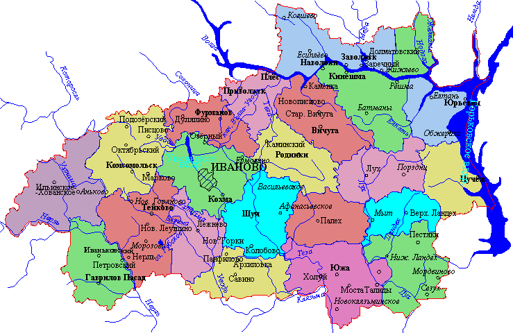 [Карта Ивановской области]